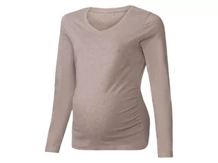 Odzież ciążowa - esmara Bluzka ciążowa z długim rękawem (M (40/42), Szary) - grafika 1
