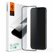 Szkła hartowane na telefon - Spigen SZKŁO HARTOWANE GLASS FC IPHONE 12 MINI BLACK - miniaturka - grafika 1