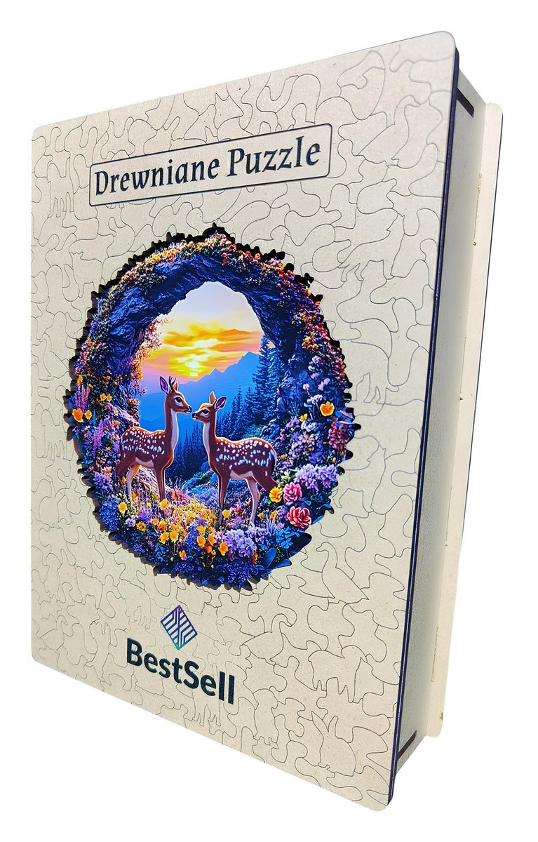PUZZLE DREWNIANE BESTSELL SARNY NA ŁĄCE ZWIERZĘTA PUZLE PREZENT DLA DZIECI DOROSŁYCH UKŁADANKA DLA MAMY BABCI DZIADKA TATY