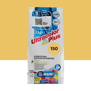 Fuga cementowa Ultracolor 150 żółty 2 kg Mapei - Fugi - miniaturka - grafika 1