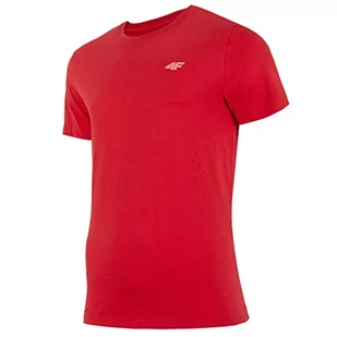 4F Męski T-shirt męski Tsm352, czerwony, XL, czerwony, M - Koszulki męskie - miniaturka - grafika 1