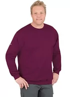 Bluzy męskie - Trigema Bluza męska, czerwony (Sangria 89, XXL - miniaturka - grafika 1