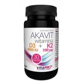 Witaminy i minerały - Vitadiet Akavit Witamina D3 4000 IU + K2 100 mcg 30 tabletek 1144140 - miniaturka - grafika 1
