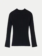 Bluzki damskie - Mayoral Bluzka 7001 Czarny Regular Fit - miniaturka - grafika 1