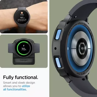 Etui Spigen Liquid Air do Samsung Galaxy Watch 6 (44 mm) matte black - Akcesoria do smartwatchy - miniaturka - grafika 17