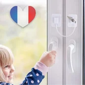 Zawiasy, okucia i inne akcesoria - Zabezpieczenie okien przed dziećmi Nie wymaga wiercenia Ogranicznik szafki, stoper drzwi, blokada lodówki, blokada szuflady Zawiera 4 ochraniacz - miniaturka - grafika 1