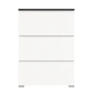 Szafki na buty - Shoelove szafka na buty 3 drzwi klapowe 95x130cm biały,szary. - miniaturka - grafika 1