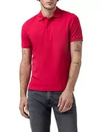 Koszulki męskie - Pierre Cardin Męska koszulka polo, karminowa czerwień, L, karminowoczerwony, L - miniaturka - grafika 1