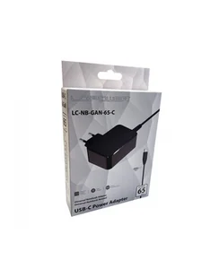 LC-Power LC-NB-GAN-65-C ładowarka do urządzeń przenośnych Laptop Czarny Prąd przemienny Wewnętrzna - Ładowarki do telefonów - miniaturka - grafika 1