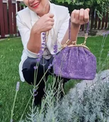 Torebki damskie - Fioletowa torebka MENBUR elegancka wesele komunia impreza - miniaturka - grafika 1