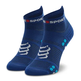 Skarpety wysokie unisex Compressport Pro Racing Socks V4.0 Run Low XU00047B_533 Granatowy - Skarpetki męskie - miniaturka - grafika 1