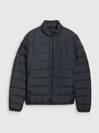 Kurtki i kamizelki sportowe męskie - 4F Kurtka puchowa z wypełnieniem naturalnym męska - czarna 3XL - miniaturka - grafika 1