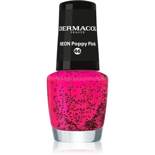 Dermacol Neon neonowy lakier do paznokci odcień 46 Poppy Pink 5 ml - Lakiery do paznokci - miniaturka - grafika 1
