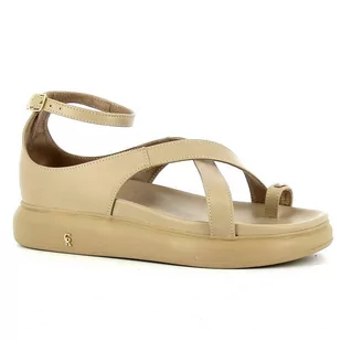 Beżowe damskie sandały CARINII - Carinii - Sandały damskie - miniaturka - grafika 1