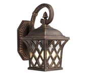 Lampy ogrodowe - Redo 9951 - Kinkiet zewnętrzny BREMEN 1xE27/42W/230V IP23 złoty/patyna - miniaturka - grafika 1