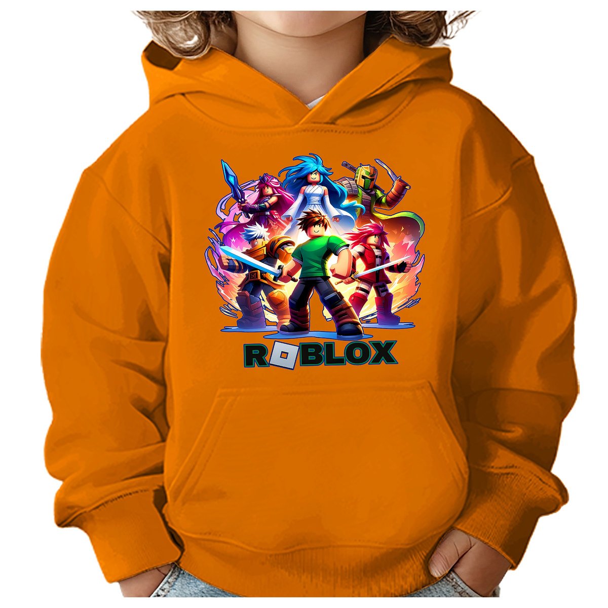 BLUZA DZIECIĘCA Z KAPTUREM ROBLOX 134-140 DLA DZIECKA PREZENT