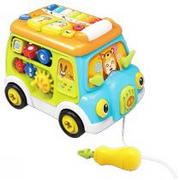 Zabawki interaktywne dla dzieci - Smily Play Wesoły Autobus Sorter do Skręcania Mówi 83679 0000046131 - miniaturka - grafika 1