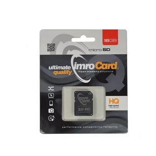 IMRO MicroSDHC Class 4 8GB + adapter (KOM000464) - Karty pamięci - miniaturka - grafika 1