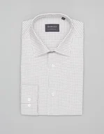 Koszule męskie - koszula matera 00456 długi rękaw beżowy slim fit - miniaturka - grafika 1