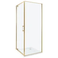 Kabiny prysznicowe - Beliani Kabina prysznicowa DARLI 70 x 70 x 185 cm Złoty - miniaturka - grafika 1