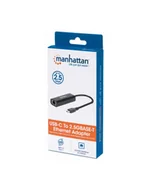 Karty sieciowe - Manhattan USB-C 2.5GBASE-T Ethernet 153300 153300 - miniaturka - grafika 1