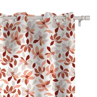 Zasłony - Zasłona SUMMER wzór SM31 | kwiaty w odcieniach różu 150 x 240 cm tkanina standard - miniaturka - grafika 1