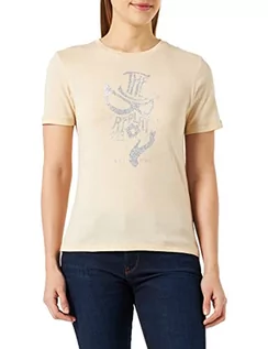 Koszulki i topy damskie - Replay Damska koszulka z krótkim rękawem z nadrukiem, 611 Skin, L - grafika 1