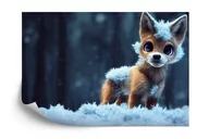 Fototapety - SK Fototapeta Red Fox In The Snow emix - miniaturka - grafika 1