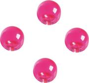 Pinezki - MAGNETOPLAN Pinezka magnetyczna magnesy piłka 14mm 4szt różowy 1666018 - miniaturka - grafika 1