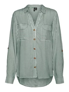 Vero Moda Bluzka "Vmbumpy" w kolorze zielonym - Bluzki damskie - miniaturka - grafika 1