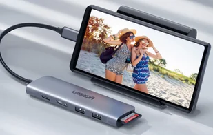 Adapter HUB UGREEN CM195 USB-C do HDMI, 2x USB-A 3.0, SD/TF, PD - Adaptery i przejściówki - miniaturka - grafika 6