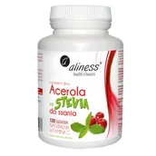 Suplementy naturalne - MedicaLine Acerola ze Stevią do ssania 120 tabletek Aliness MC39 - miniaturka - grafika 1