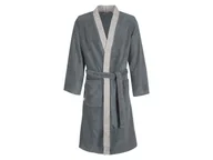 Szlafroki męskie - Egeria Szlafrok męski Bruno w bawełny, w stylu kimono (M, Ciemnoszary) - miniaturka - grafika 1