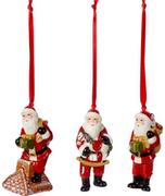 Ozdoby bożonarodzeniowe - Villeroy & Boch Zestaw 3 zawieszek św. Mikołaj Nostalgic Ornaments - miniaturka - grafika 1