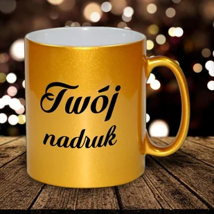 Złoty kubek SOFT METALIC z Twoim nadrukiem - Kubki - miniaturka - grafika 1