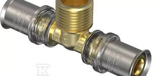 Wavin Trójnik gwint zewnętrzny Tigris M5 fi 16x1/2"x16 - Łączniki, trójniki, kształtki - miniaturka - grafika 1