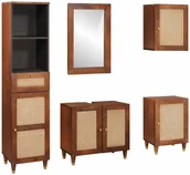 Meble łazienkowe - Meble łazienkowe z szufladą z drzwiami 5 pcs 38 x 33 x 160 cm - miniaturka - grafika 1