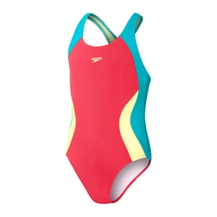 Dziecięcy Strój kąpielowy SPEEDO COL BLOCK SIBK JF 8-1345915483 – Fioletowy - Stroje kąpielowe - miniaturka - grafika 1