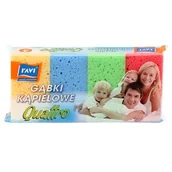 Rękawice i gąbki do kąpieli - Gąbka kąpielowa Quattro 4 sztuki - miniaturka - grafika 1