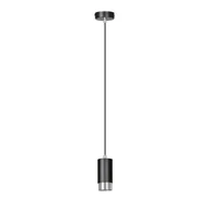 Lampy sufitowe - Emibig Fumiko lampa wisząca 1-punktowa czarna/chrom 816/1 - miniaturka - grafika 1