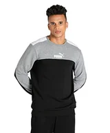 Bluzy męskie - PUMA Ess+ Block Crew TR Bluza męska - miniaturka - grafika 1