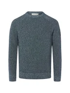 Swetry męskie - Tom Tailor Denim Męski sweter z dzianiny Mężczyźni Bawełna niebieski marmurkowy, S - miniaturka - grafika 1
