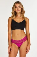 Majtki damskie - Hunkemöller Stringi bokserki Bianca Fioletowy - miniaturka - grafika 1