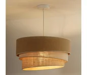 Lampy sufitowe - Duolla - Żyrandol na lince YUTE TRIO 3xE27/15W/230V śr. 60 cm brązowy/szary/beżowy - miniaturka - grafika 1