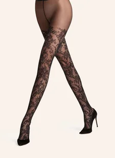 Falke Rajstopy Sensual Boulevard schwarz - Rajstopy - miniaturka - grafika 1