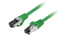 Patchcordy - Patchcord Lanberg S/FTP kat.8.1 1m LSZH CU fluke passed zielony - miniaturka - grafika 1