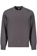 Bluzy męskie - HUGO BOSS MĘSKA BLUZA Z ROZPINANYM NA ZAMEK CZARNA - miniaturka - grafika 1