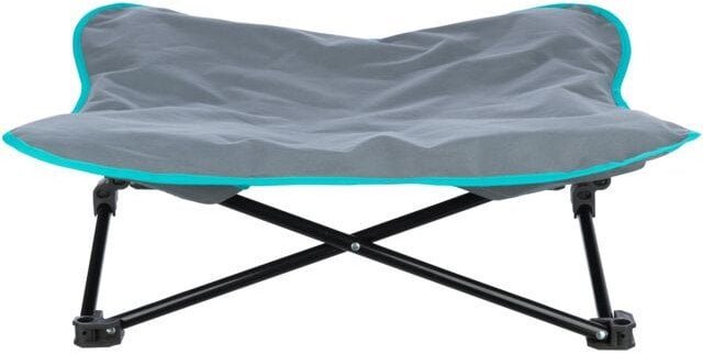 Legowisko kempingowe, dla psa, ciemnoszare/petrol, 88 � 32 � 88 cm, sk�adane