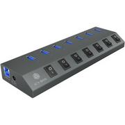 Huby USB - Icy Box Hub IB-HUB1701-C3 - miniaturka - grafika 1