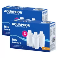 Wkłady filtrujące - AQUAPHOR Wkład filtrujący wodę B100-15 Standard 6szt. - miniaturka - grafika 1